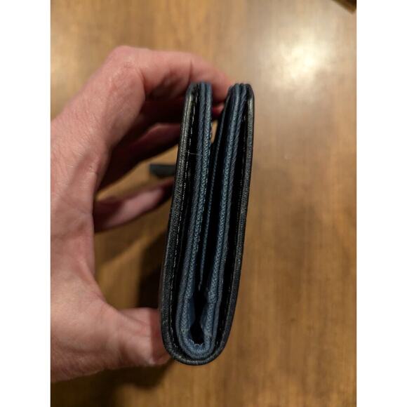 Fossil Wallet Snap Close Zipper Pouch Retro Cute Jean Pocket Size 4x3x1” - Picture 8 of 11